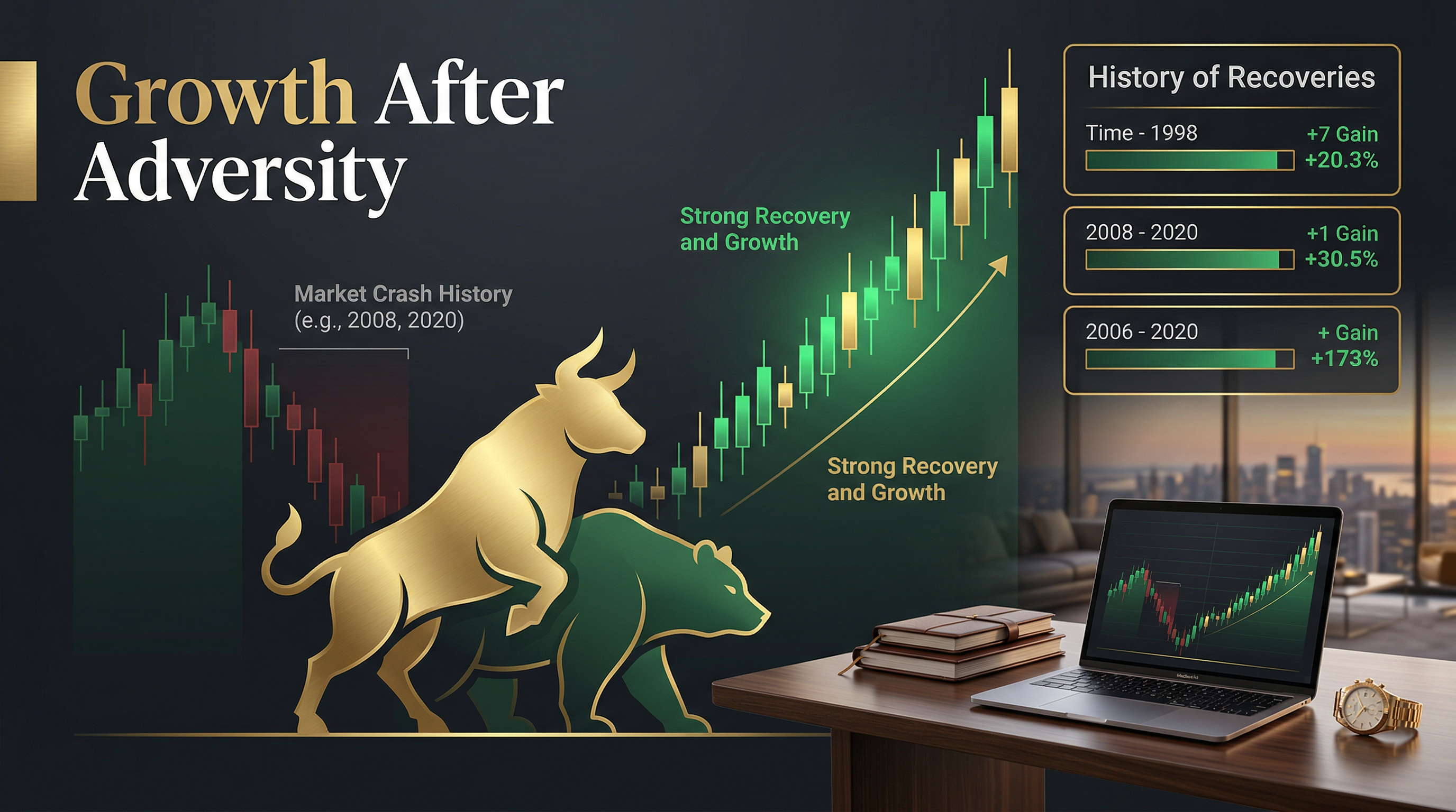 بدا كل انهيار في السوق وكأنه نهاية العالم - حتى ترى ما يظهره التاريخ بالفعل