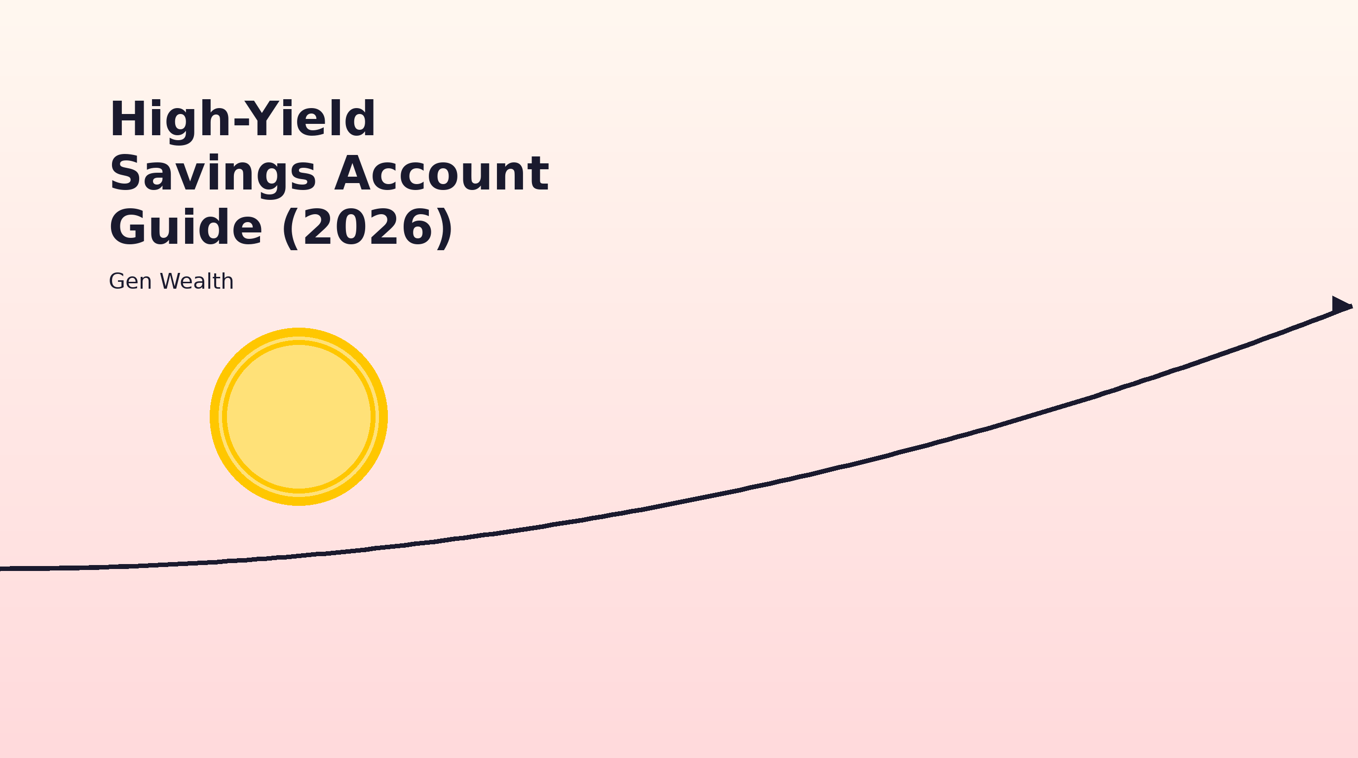 A clean growth-themed hero image for a high-yield savings account guide